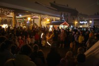 Christmas in Samoens town square