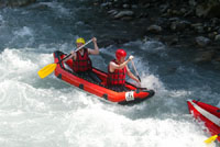 Rafting on the Giffre